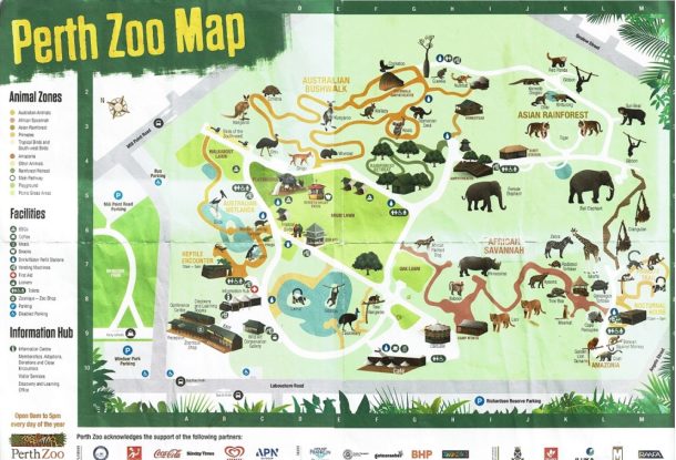 Perth Zoo Map
